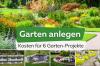 Оформяне на градина: разходи за 6 проекта в градински дизайн