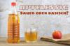 Äppelcidervinäger: är det basiskt eller surt?