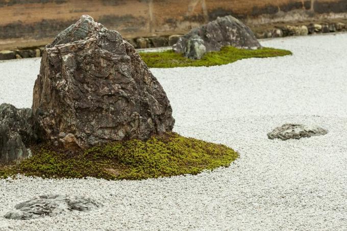 Stones in the zen garden