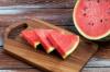 Vandmelonsnitter: Skær melonerne let i skiver