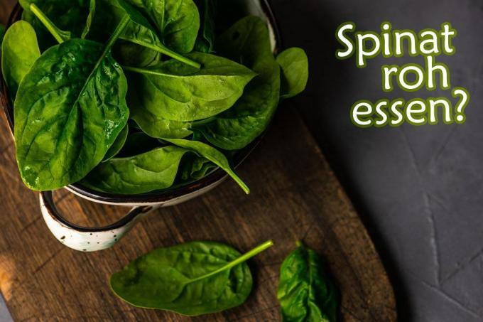 Eat spinach raw