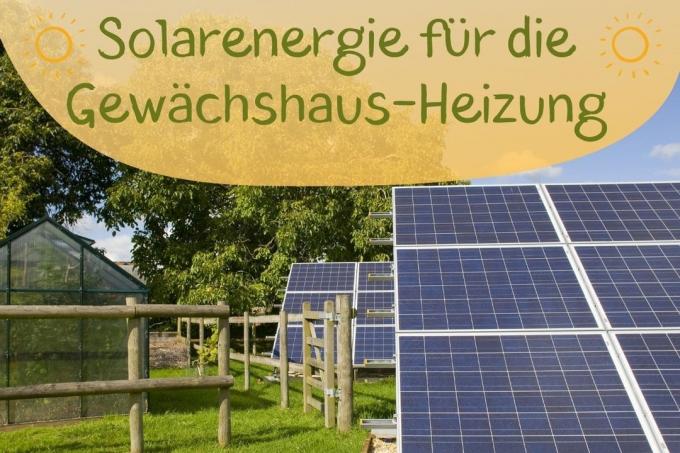 Solenergi växthusuppvärmning - titel