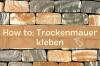 Gluing drywall: Instructions for brickwork