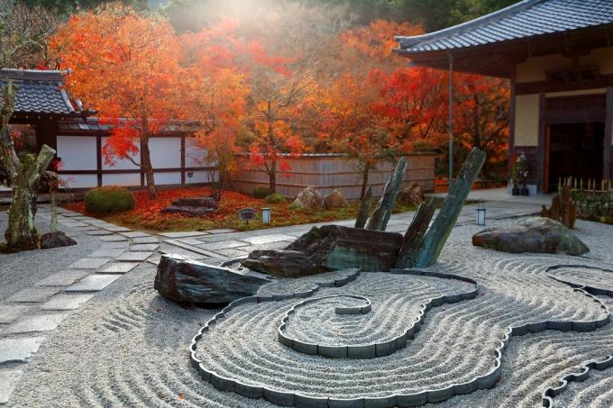Decoration in the zen garden
