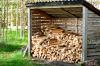 Waktu pengeringan untuk kayu bakar cemara
