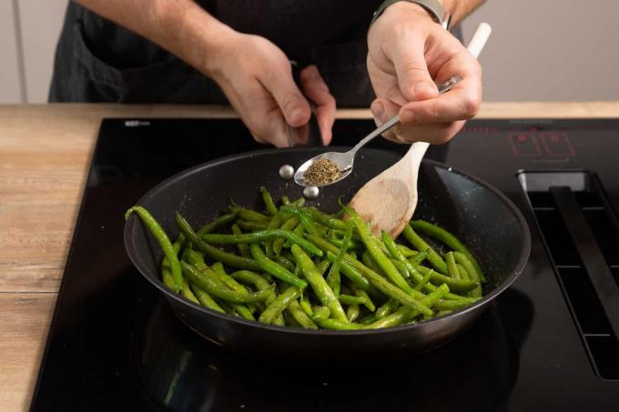 Use savory to cook beans