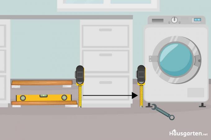 Nastavitev pralnega stroja pod nastavitev pulta