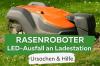 Robot lawn mower charging station LED does not light up: what to do?