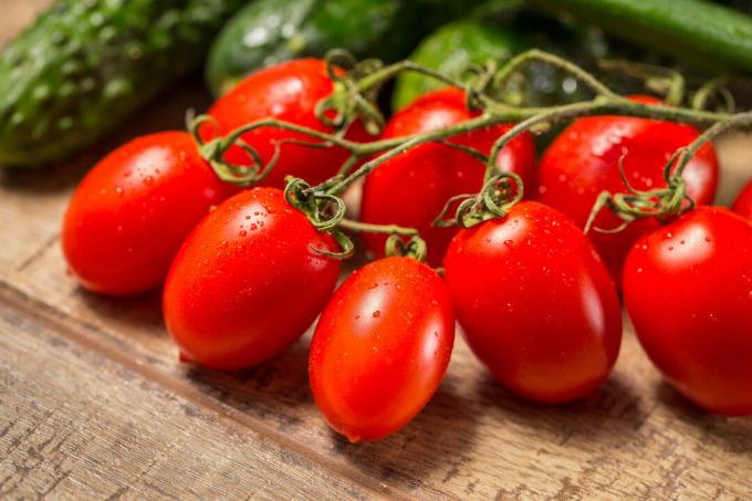 Roma-lajikkeen tomaatit