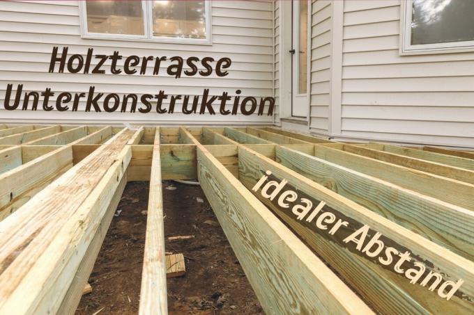 Idealen razmik podkonstrukcije za leseno teraso - naslov